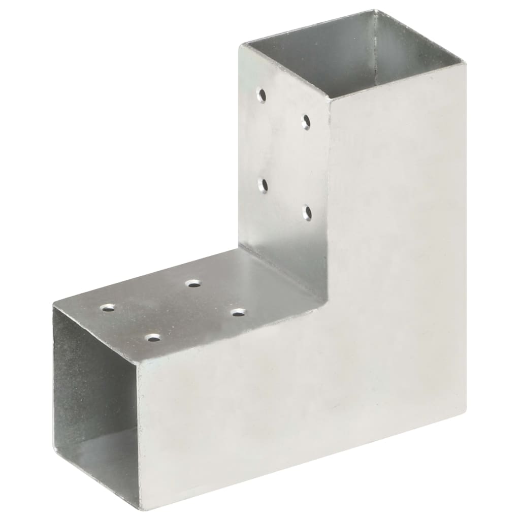 vidaXL Conector de grindă, formă L, 71 x 71 mm, metal galvanizat