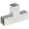 vidaXL posti&uuml;hendus T-kujuline, tsingitud metall, 71 x 71 mm
