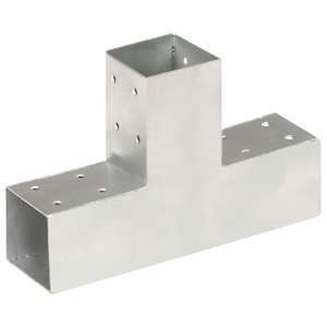 vidaXL posti&uuml;hendus T-kujuline, tsingitud metall, 71 x 71 mm