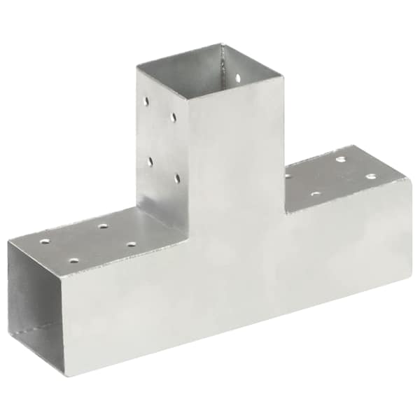 vidaXL posti&uuml;hendus T-kujuline, tsingitud metall, 71 x 71 mm