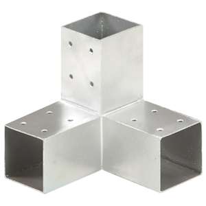 vidaXL posti&uuml;hendus Y-kujuline, tsingitud metall, 71 x 71 mm