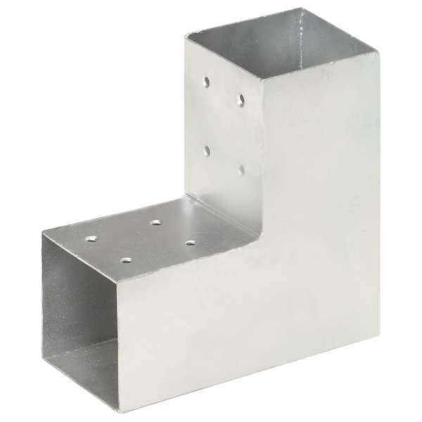 vidaXL posti&uuml;hendus L-kujuline, tsingitud metall, 81 x 81 mm