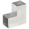 vidaXL posti&uuml;hendus L-kujuline, tsingitud metall, 101 x 101 mm