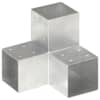 vidaXL posti&uuml;hendus Y-kujuline, tsingitud metall, 101 x 101 mm
