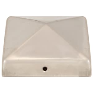 Krytky na plotové sloupky ve tvaru stříšky 6 ks nerez 81x81 mm - obrázek 4