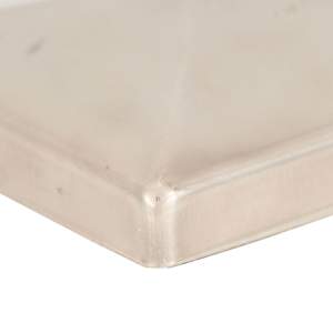 Krytky na plotové sloupky ve tvaru stříšky 6 ks nerez 81x81 mm - obrázek 6