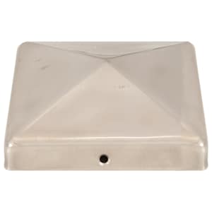 Krytky na plotové sloupky ve tvaru stříšky 6 ks nerez 101x101mm - obrázek 4
