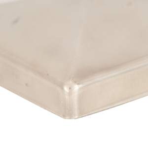 Krytky na plotové sloupky ve tvaru stříšky 6 ks nerez 101x101mm - obrázek 6