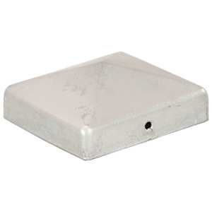 Krytky na plotové sloupky stříška 6 ks pozinkovaný kov 81x81 mm - obrázek 3