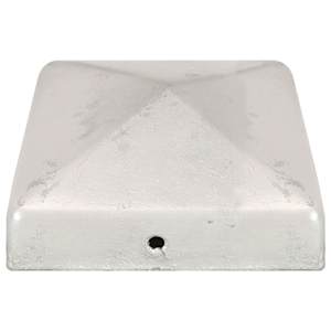 Krytky na plotové sloupky stříška 6 ks pozinkovaný kov 81x81 mm - obrázek 4
