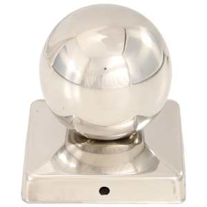 Krytky na plotové sloupky 6 ks s koulí nerezová ocel 101x101 mm - obrázek 4
