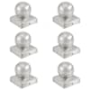 vidaXL postiotsad 6 tk, kuulid, tsingitud metall, 71x71 mm