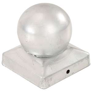 vidaXL Stulpų dangteliai, 6vnt., 91x91mm, galvanizuotas metalas