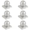 vidaXL postiotsad 6 tk, kuulid, tsingitud metall, 101x101 mm