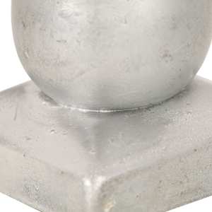 Krytky na plotové sloupky 6ks s koulí pozinkovaný kov 101x101mm - obrázek 5