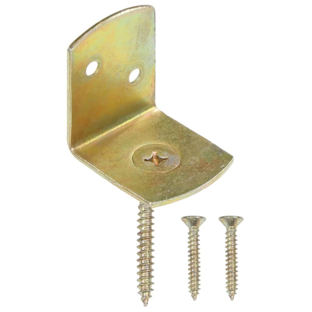 Vidaxl Console Pentru Panou Gard, Forma L, 48 Buc., Metal Galvanizat