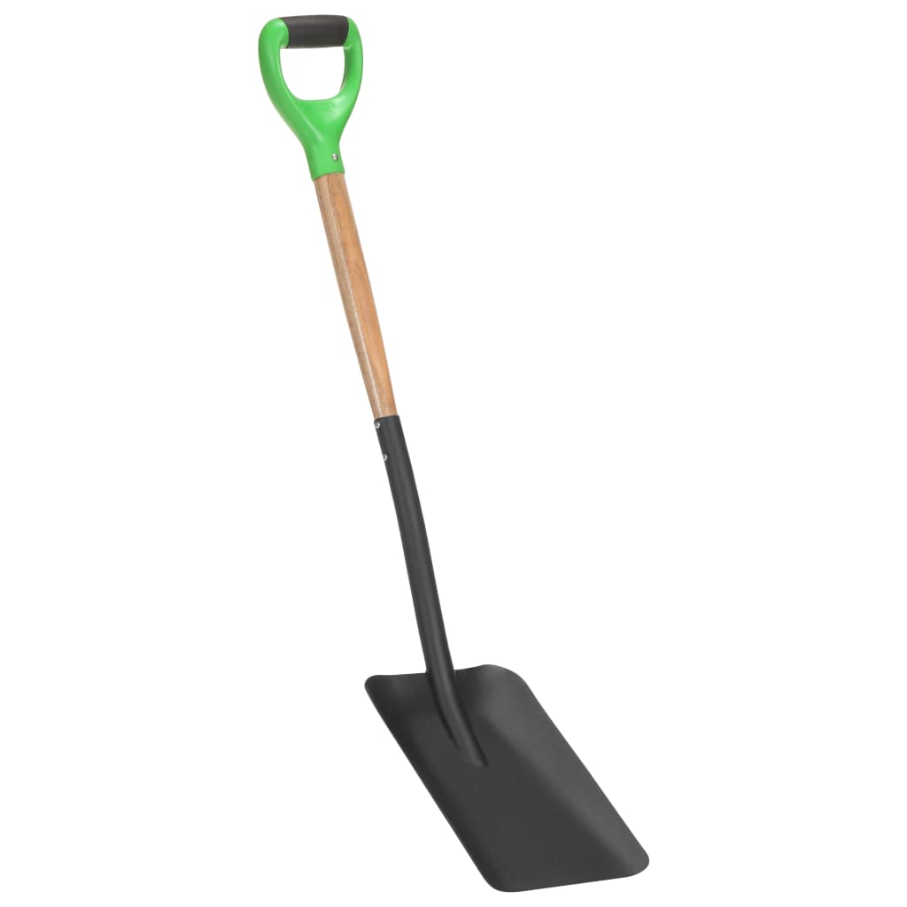 vidaXL Garden Shovel D Grip Steel and Hardwood