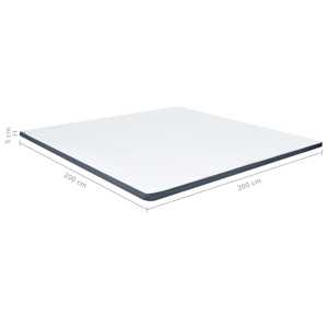 Vrchní matrace na postel boxspring 200 x 200 x 5 cm středně měkký - obrázek 9