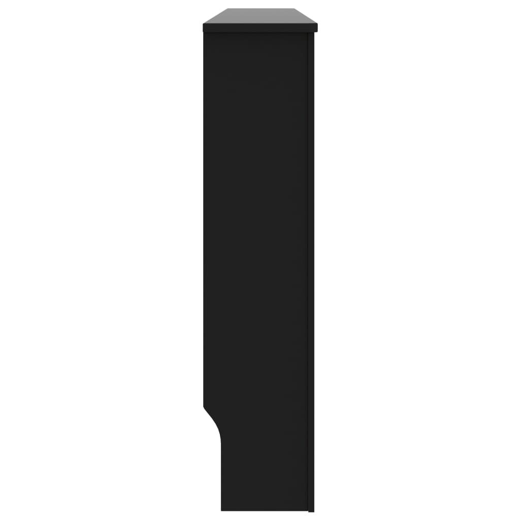 Radiatoriaus uždangalas, juodos spalvos, 172x19x81cm, MDF | Stepinfit.lt