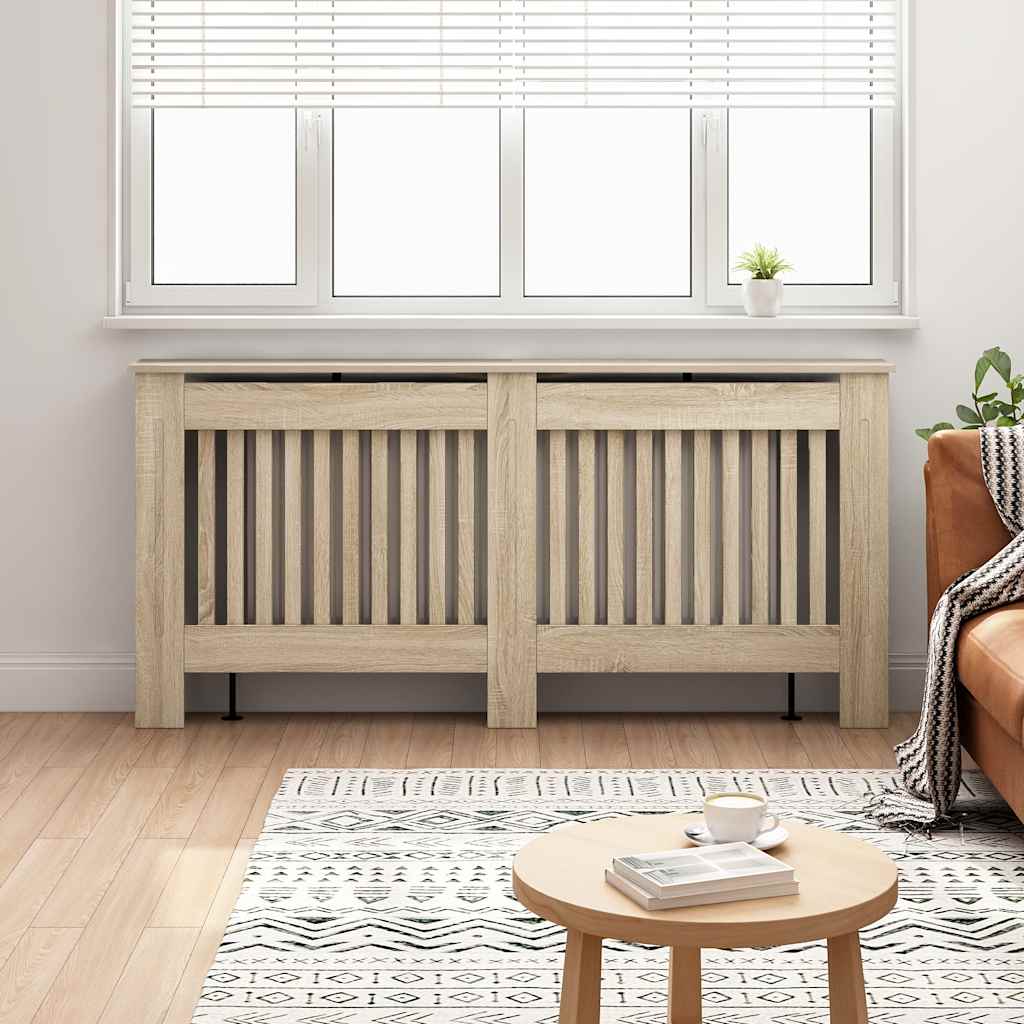 vidaXL Lämpöpatterin suoja 172x19x81 cm tekninen puu