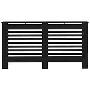 Kryt na radiátor černý 152 x 19 x 81,5 cm MDF - obrázek 4