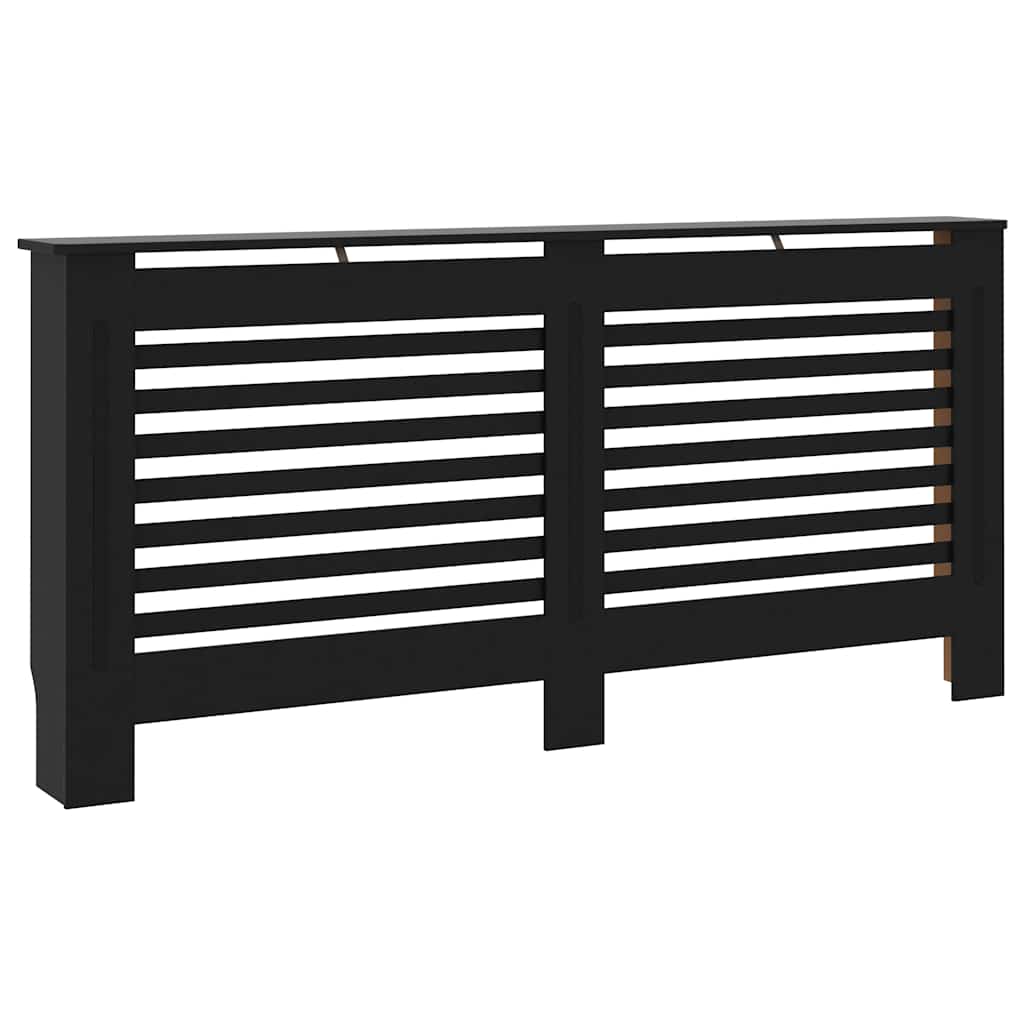 vidaXL Kryt na radiátor černý 172 x 19 x 81,5 cm MDF