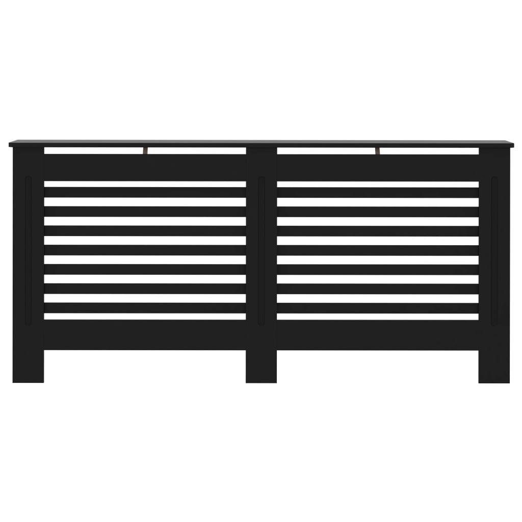 Fekete MDF radiátorburkolat 172 x 19 x 81,5 cm 