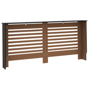Kryt na radiátor černý 172 x 19 x 81,5 cm MDF - obrázek 6