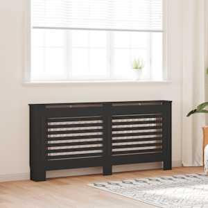 Pokrov za radiator črn 172x19x81,5 cm mediapan