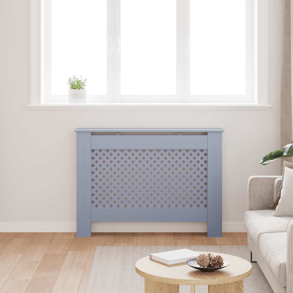 Thumbnail - vidaXL Heizkörperverkleidung Anthrazit 112x19x81,5 cm MDF