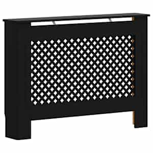 vidaXL radiaatorikate, must 112 x 19 x 81,5 cm, MDF