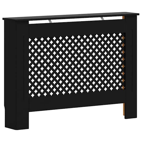 vidaXL radiaatorikate, must 112 x 19 x 81,5 cm, MDF
