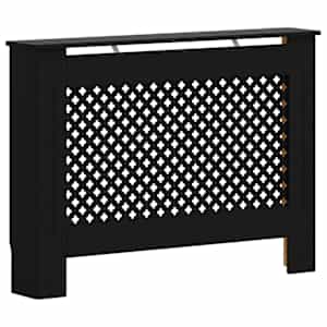 Kryt na radiátor černý 112 x 19 x 81,5 cm MDF - obrázek 2