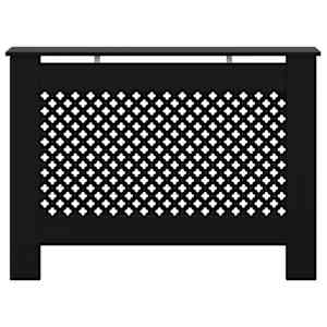 Kryt na radiátor černý 112 x 19 x 81,5 cm MDF - obrázek 4
