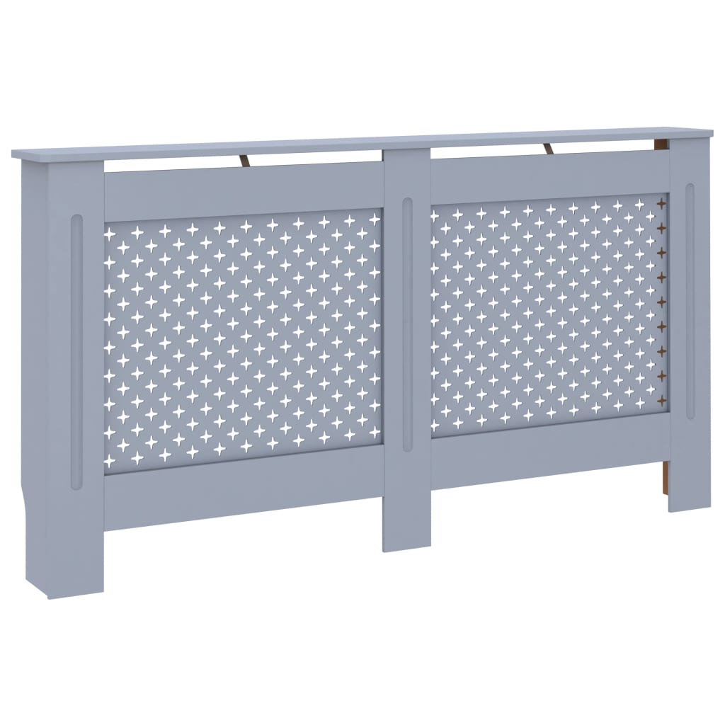 

vidaXL Radiator Cover Anthracite 59.8"x7.5"x31.9" MDF