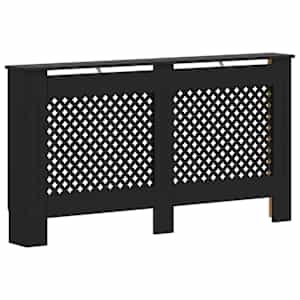 Kryt na radiátor černý 152 x 19 x 81,5 cm MDF - obrázek 2