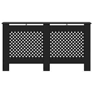 Kryt na radiátor černý 152 x 19 x 81,5 cm MDF - obrázek 4
