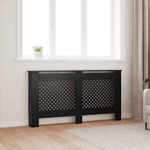 Pokrov za radiator črn 152x19x81,5 cm mediapan