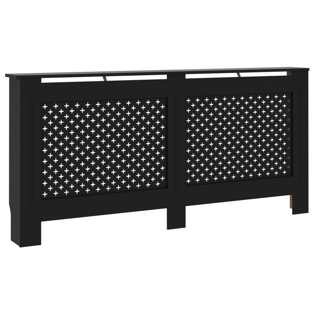 

vidaXL Radiator Cover Black 67.7"x7.5"x31.9" MDF