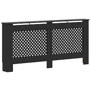 Kryt na radiátor černý 172 x 19 x 81,5 cm MDF - obrázek 2