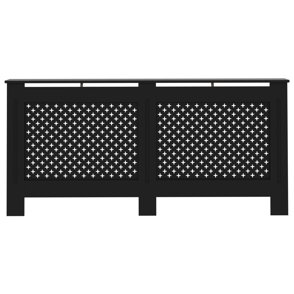 

vidaXL Radiatorombouw 172x19x81 cm MDF zwart