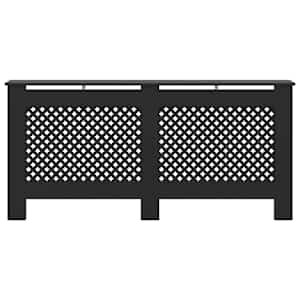 Kryt na radiátor černý 172 x 19 x 81,5 cm MDF - obrázek 4