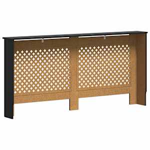 Kryt na radiátor černý 172 x 19 x 81,5 cm MDF - obrázek 6