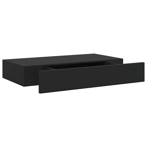 vidaXL seinariiul sahtliga, must, 48 x 25 x 8 cm