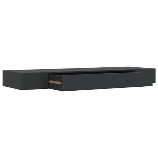 vidaXL seinariiul sahtliga, must, 80 x 25 x 8 cm