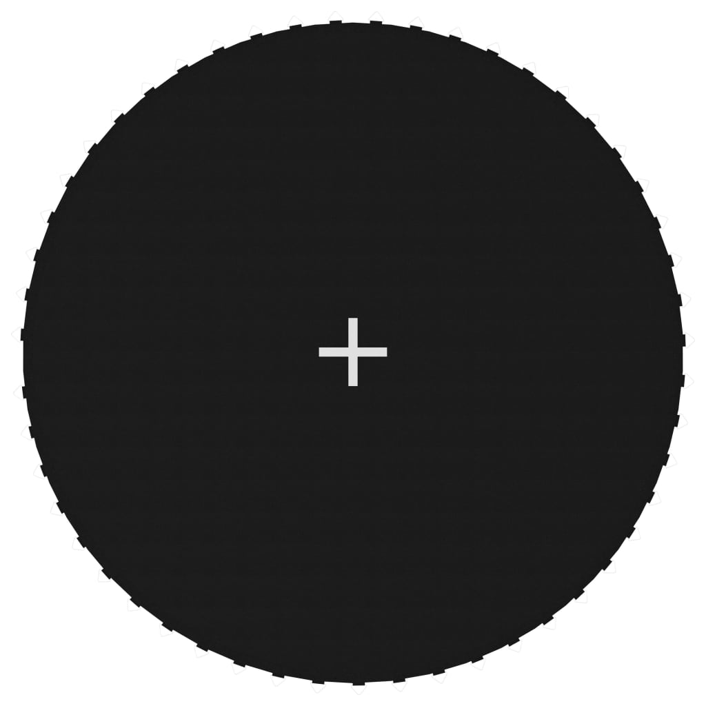vidaXL Jumping Mat Fabric Black for 10 Feet/3.05 m Round Trampoline