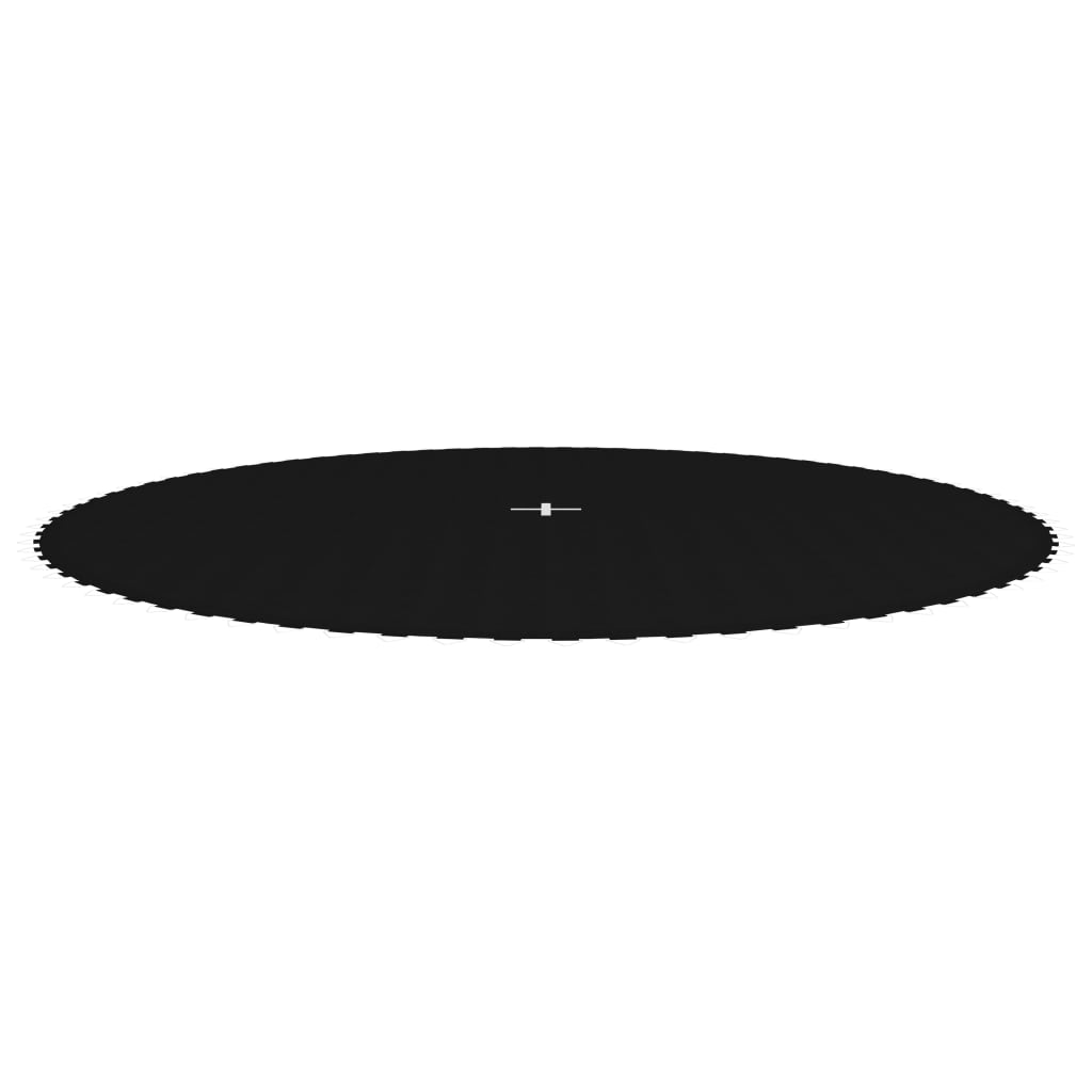 vidaXL Tapis de saut Tissu Noir pour trampoline rond de 4,27 m