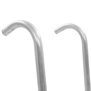 2stupínkový žebřík k trampolíně ocel stříbrný 102,6 cm - obrázek 4