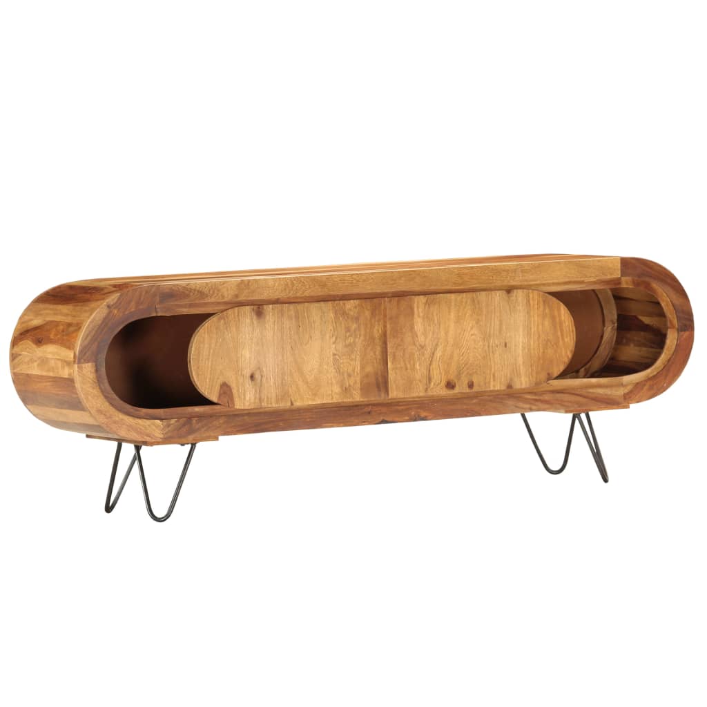 

vidaXL Tv-meubel 140x30x45 cm massief sheeshamhout