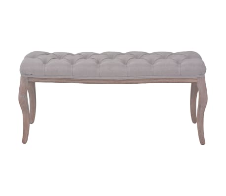vidaXL Bench Light Gray Solid wood Standard Classic/Traditional